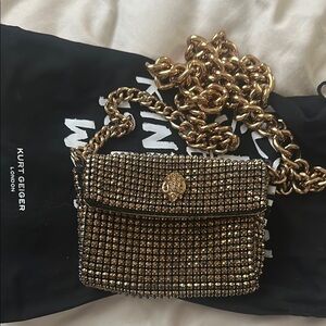 Kurt Geiger Gold Studded Women's Bag